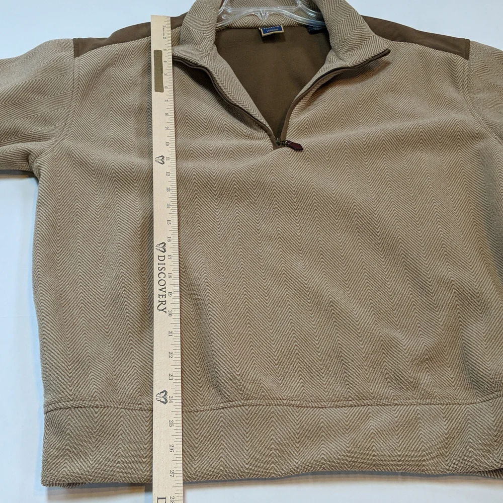 T. Harris, quarter zip fleece sweater. Size Lg
